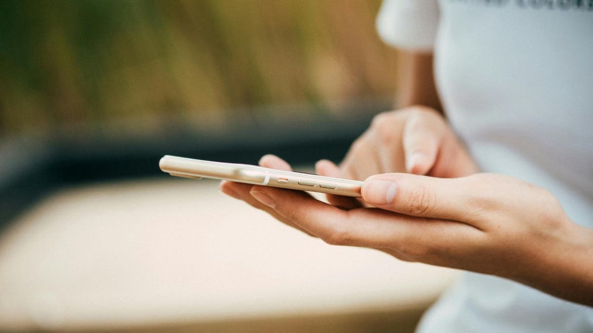 woman using phone