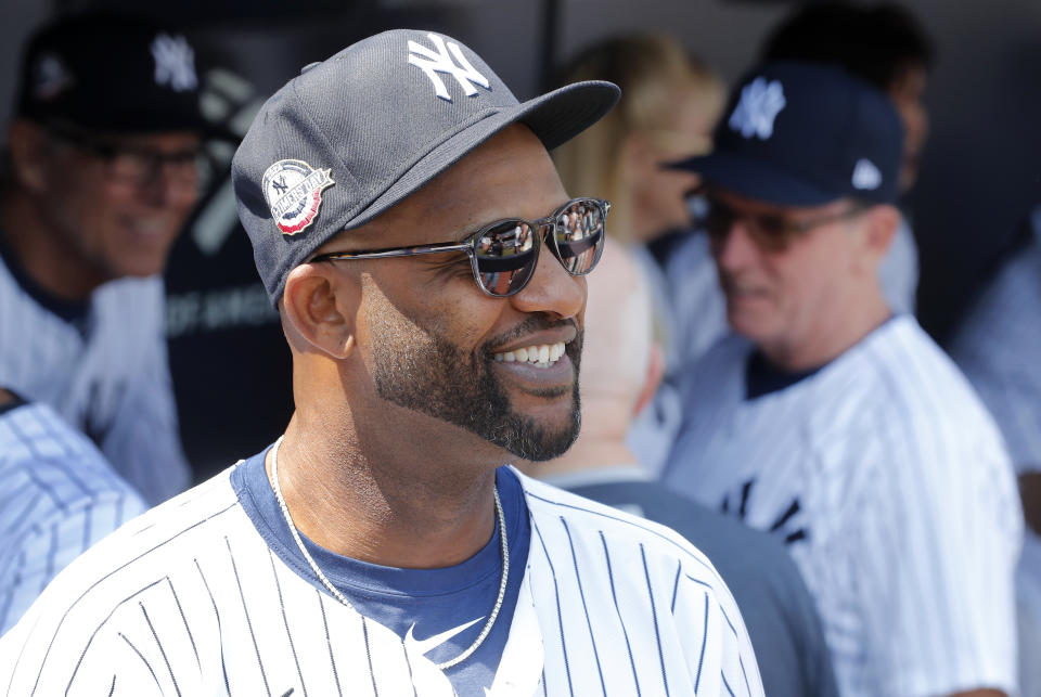 NEW YORK, NEW YORK - AUGUST 24:  Former New York Yankee CC Sabathia attends the teams Old Timer's Day prior to a game against the Colorado Rockies at Yankee Stadium on August 24, 2024 in New York City. (Photo by Jim McIsaac/Getty Images)