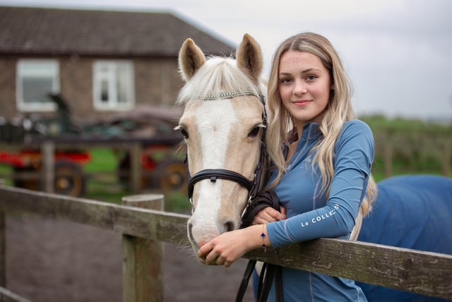 Summer Chard with her horse, Cindy