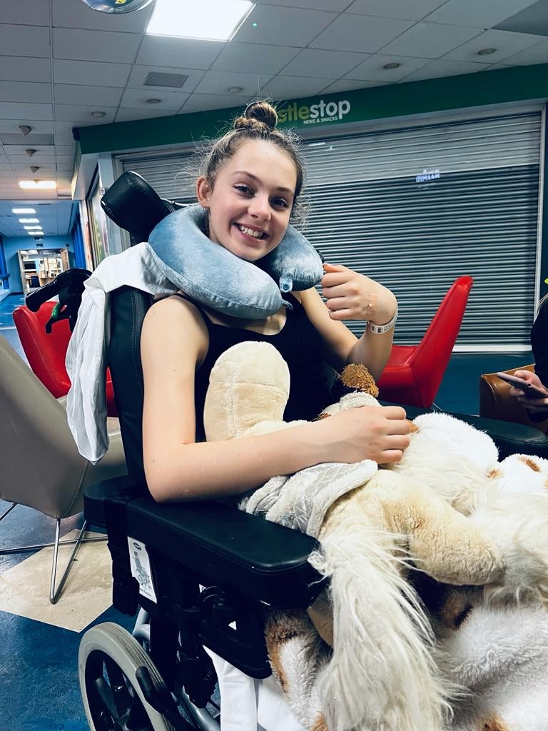 Summer had to learn to walk again following the stroke