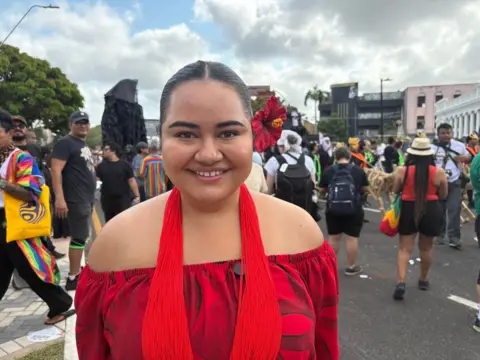 Brianna Fruean, a climate activist from Samoa